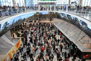 Viajantes aguardam em longas filas de segurança no Aeroporto Intercontinental George Bush, em Houston, nesta semana.