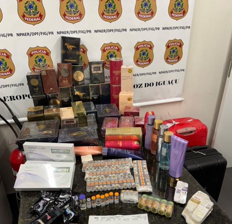 Polícia Federal prende homem por contrabando de medicamentos no Aeroporto de Foz do Iguaçu